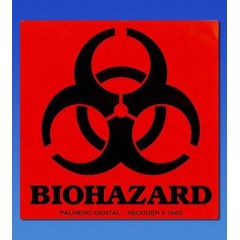 Palmero Healthcare  Biohazard Warning Labels - 100/roll